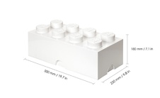 LEGO úložný box 8 - biela
