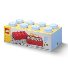 LEGO úložný box 8 - svetlo modrá