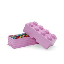 LEGO úložný box 8 - svetlo ružová