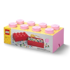 LEGO úložný box 8 - svetlo ružová