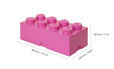 LEGO úložný box 8 - ružová