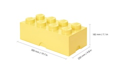 LEGO úložný box 8 - svetlo žltá