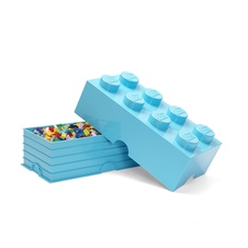 LEGO úložný box 8 - azurová