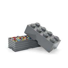 LEGO úložný box 8 - tmavo šedá