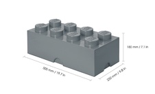 LEGO Storage Brick 8 - Dark Grey