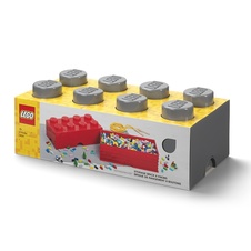 LEGO úložný box 8 - tmavo šedá