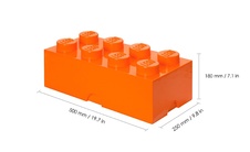 LEGO úložný box 8 - oranžová