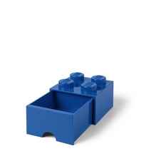 LEGO úložný box 4 so zásuvkou - modrá