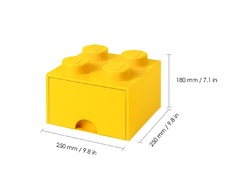 LEGO Brick Drawer 4 - Yellow