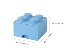 LEGO úložný box 4 s šuplíkem - světle modrá - 40051736_5.jpg