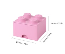 LEGO úložný box 4 s šuplíkem - světle růžová - 40051738_5.jpg