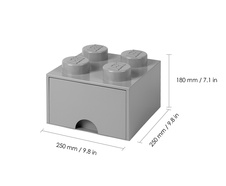 LEGO úložný box 4 s šuplíkem - šedá - 40051740_5.jpg
