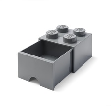 LEGO Brick Drawer 4 - Dark Grey