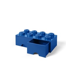 LEGO úložný box 8 so zásuvkou - modrá