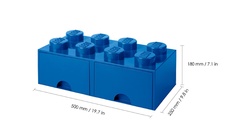 LEGO úložný box 8 s šuplíky - modrá - 40061731_5.jpg