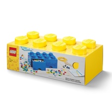 LEGO úložný box 8 so zásuvkou - žltá