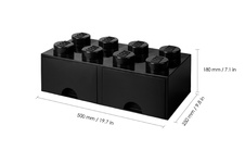 LEGO úložný box 8 s šuplíky - černá - 40061733_5.jpg