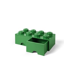 LEGO úložný box 8 s šuplíky - tmavě zelená - 40061734_3.jpg