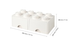 LEGO Brick Drawer 8 - White
