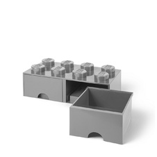 LEGO úložný box 8 s šuplíky - šedá - 40061740_2.jpg