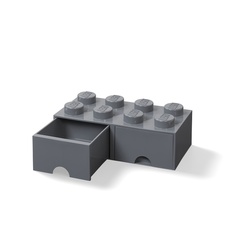 LEGO úložný box 8 s šuplíky - tmavě šedá - 40061754_2.jpg