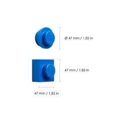 LEGO Magnet Set, 2 Pcs - Blue