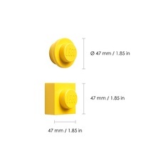 LEGO magnetky, set 2 ks - žltá