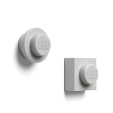 LEGO Magnet Set, 2 Pcs - Grey