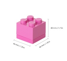 LEGO Mini Box 46 x 46 x 43 - ružová