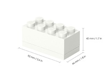 LEGO Mini Box 46 x 92 x 43 - biela