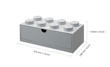 LEGO stolní box 8 se zásuvkou - šedá - 40211740_3.jpg