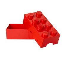LEGO desiatový box 100 x 200 x 75 mm - červená