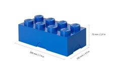 LEGO desiatový box 100 x 200 x 75 mm - modrá