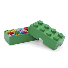 LEGO desiatový box 100 x 200 x 75 mm - tmavo zelená