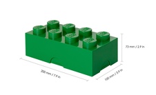LEGO box na svačinu 100 x 200 x 75 mm - tmavě zelená - 40231734_4.jpg