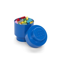 LEGO úložný box guľatý 123 x 183 mm - modrá