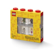 LEGO zberateľská skrinka na 8 minifigúrok - červená