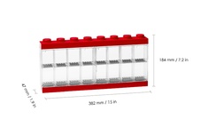 LEGO Minifigure Display Case 16 Figures - Red