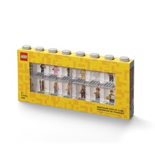 LEGO zberateľská skrinka na 16 minifigúrok - šedá