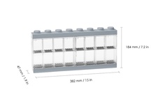 LEGO Minifigure Display Case 16 Figures - Grey