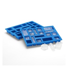 LEGO Iconic silikónová forma na ľad - modrá