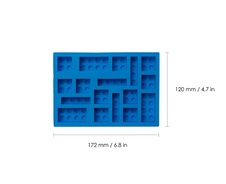 LEGO Iconic silikónová forma na ľad - modrá