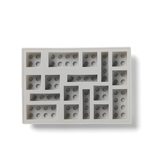 LEGO Iconic silikónová forma na ľad - šedá