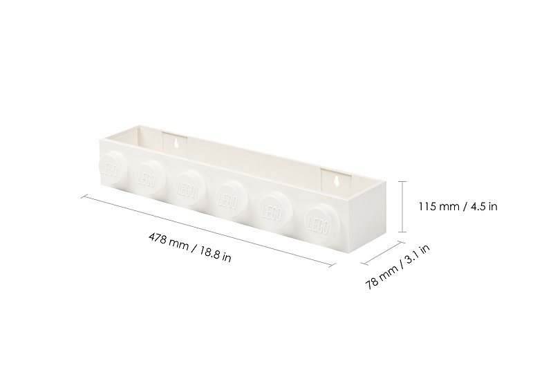 Lego Paper Rack LEGO Book Rack - White