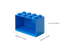 LEGO Brick Shelf 8 Knobs - Blue
