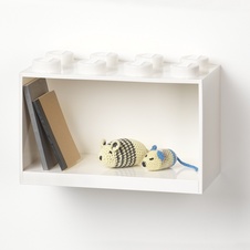 LEGO Brick Shelf 8 Knobs - White