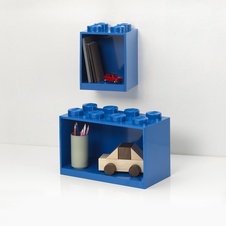 LEGO Brick Shelf, 2 pcs set - Blue