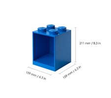 LEGO Brick Shelf, 2 pcs set - Blue