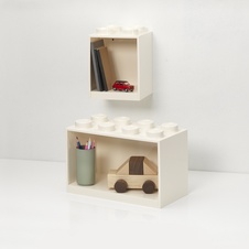 LEGO Brick Shelf, 2 pcs set - White
