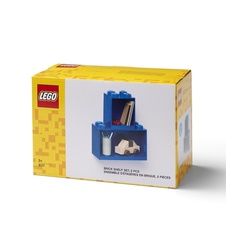 LEGO Brick závesné police, set 2 ks - biela